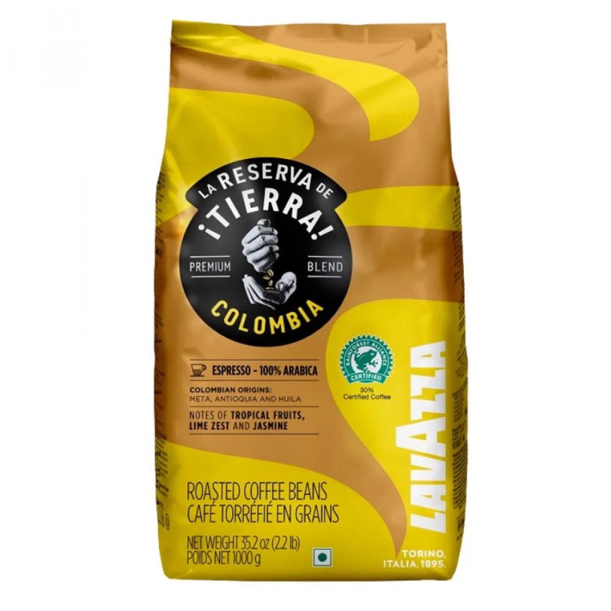 Кава "Lavazza" Tierra Colombia, 1кг, Італія