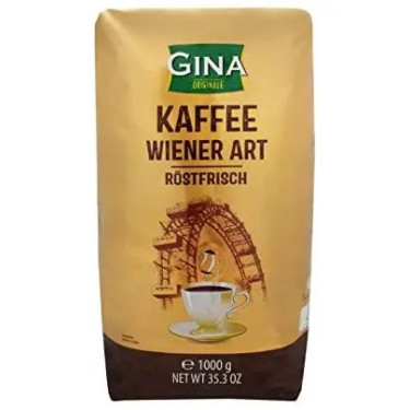 Кава "Gina" wiener art зерно, 1кг, Італія