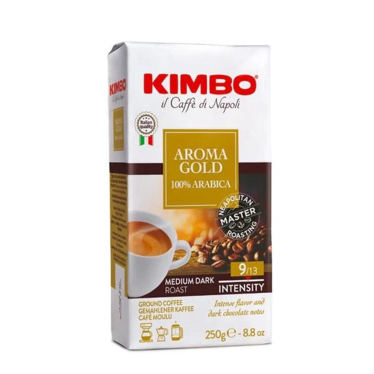 Кава "Kimbo" Aroma Gold, 250г, Італія