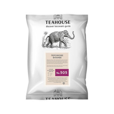 Чай "Teahouse" Персикове Фламбе Чорний, 250г, Україна