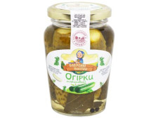 Огірки "Бабусині Лакітки" мариновані, 350г, Україна