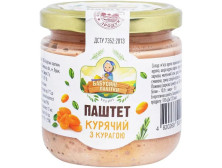 Паштет "Бабусині Лакітки" курячий з курагою, 170г