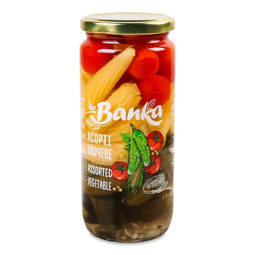 Асорті "The Banka" овочеве "Vegetable Mix Quartet, 470г
