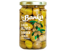 Оливки "The Banka" зелені з кісточкою, 300г, Україна