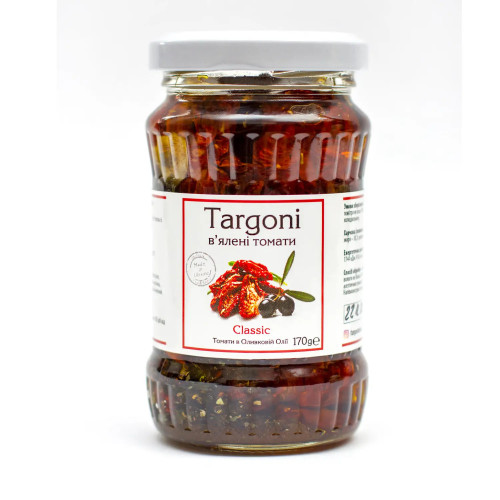 В'ялені томати "Targoni" в оливковой олії "Classic", 285г