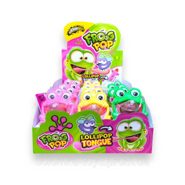 Цукерка "Johny bee" Frog Pop , 12 г, Польща