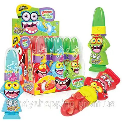Цукерка "Johny bee" Mr Squeezy Pop , 56 г