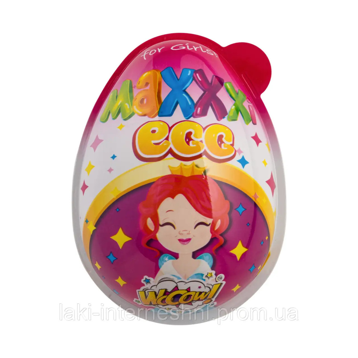 Яйце "WOOOW" Maxxxi egg з цукерками та сюрпризом для дівчинки, 60г, Україна