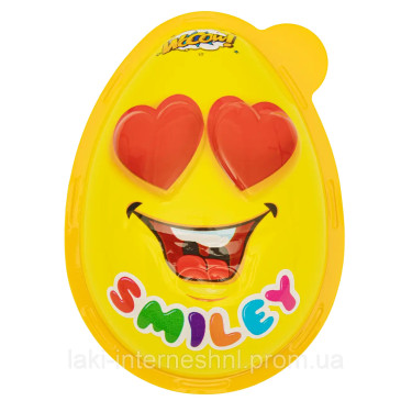 Яйце "WOOOW" Smiley face з цукерками та сюрпризом, 35г, Україна
