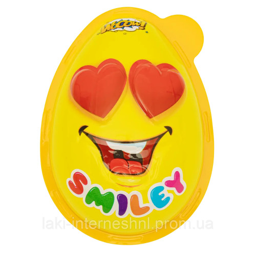 Яйце "WOOOW" Smiley face з цукерками та сюрпризом, 35г