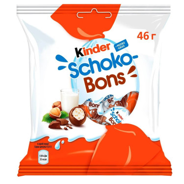 Цукерки "Kinder" Шоко-Бонс, 46г, Німеччина