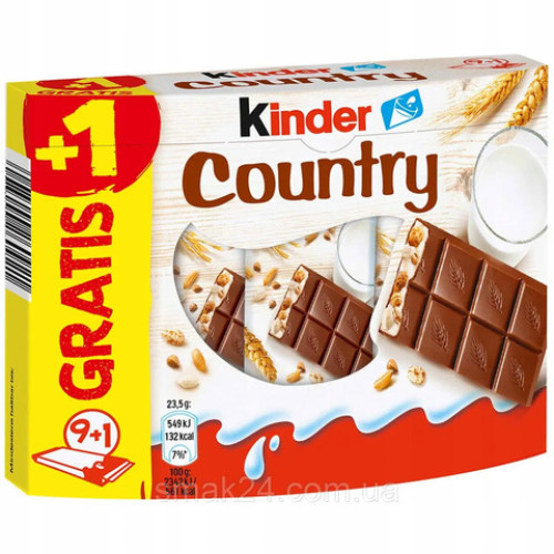 Шоколад "Kinder" Country, 235г