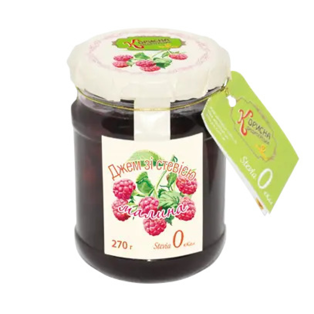 Джем "Корисна Кондитерська" Малина, 270г, Україна