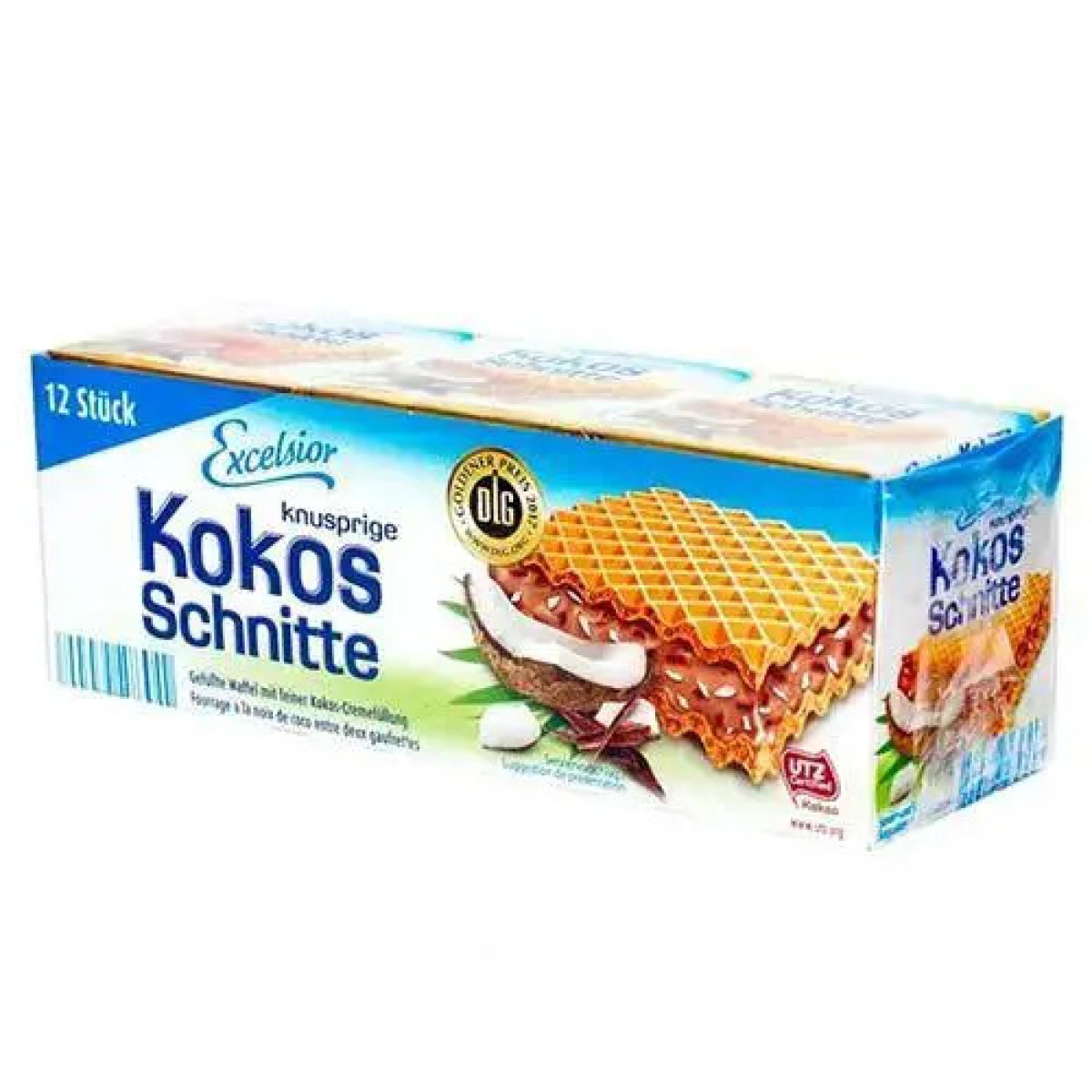Вафлі "Excelsior" Kokos, 250г, Німеччина