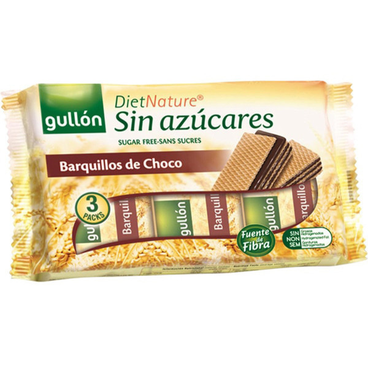 Вафлі "GULLON" без цукру, Diet Nature, 180 г, Іспанія
