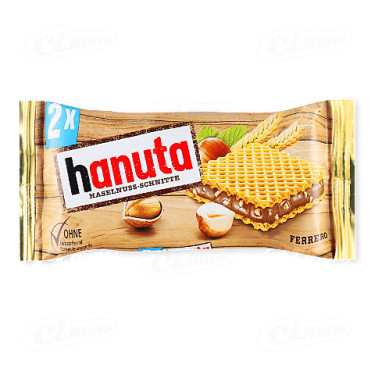 Вафлі "Hanuta" 2x, 44г, Італія