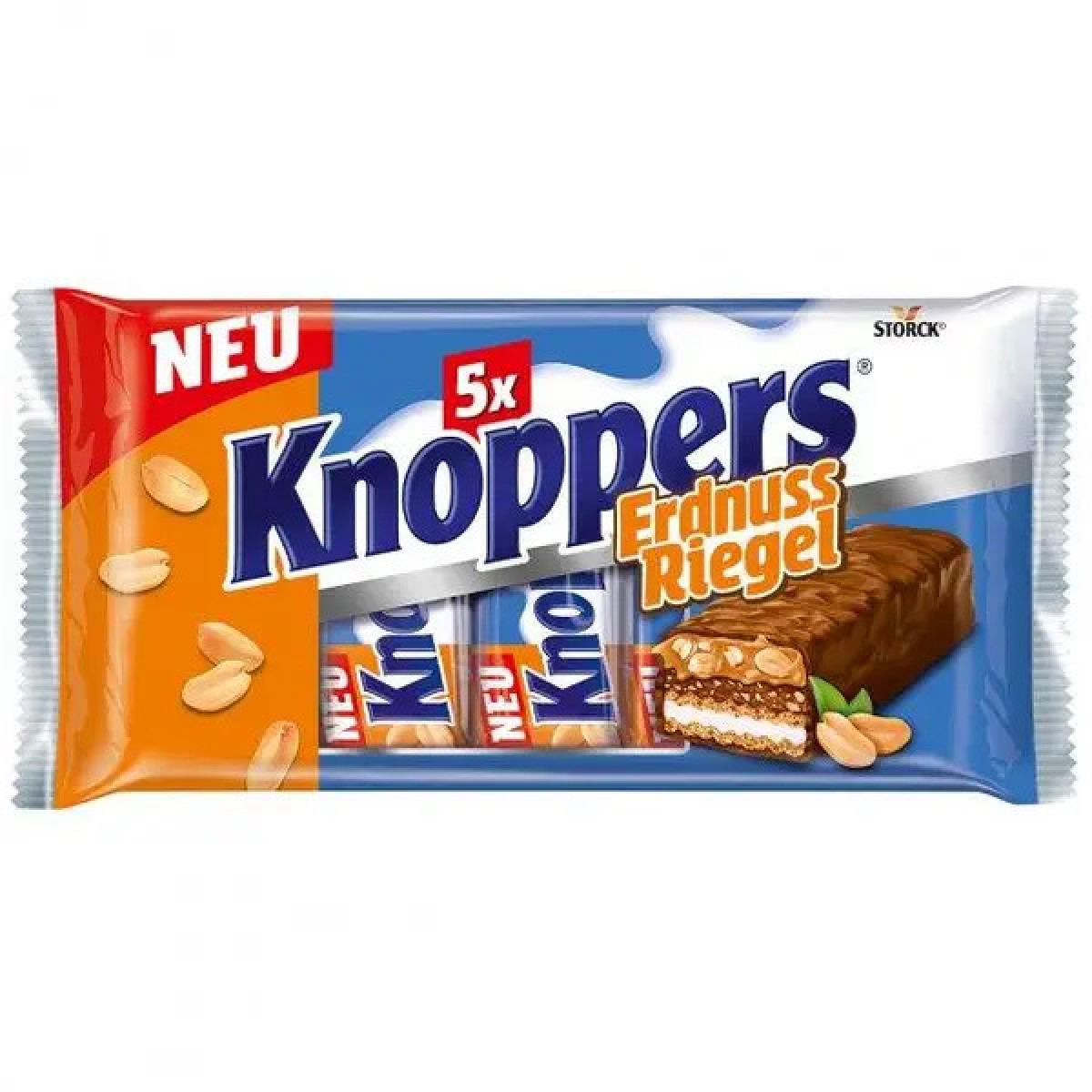 Вафлі "Knoppers" 5x, 125g, Німеччина