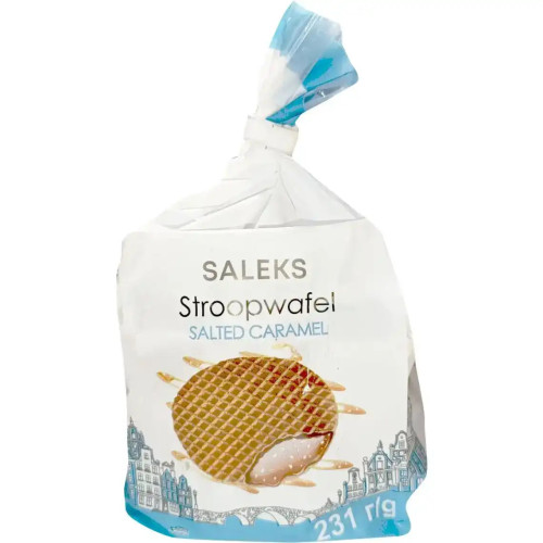Вафлі "Салекс" Stroopwafel ііз Солоною карамеллю, 231г