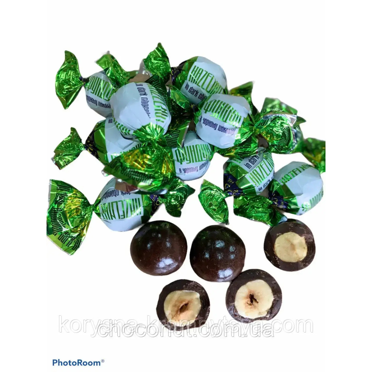 Драже "Choconut" Фундук в чорному шоколаді, 100 г, Україна