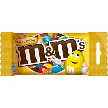 Драже "M&M's" арахіс, 45г, Англія