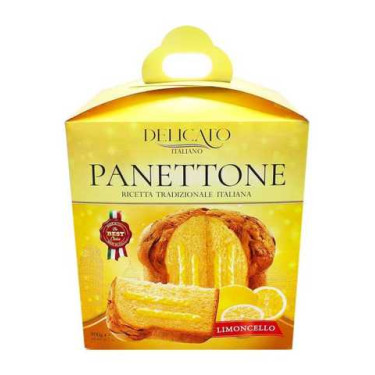 Панеттон "Delicato" з лимонним кремом, 900г, Італія