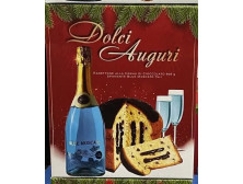 Подарунковий набір Панеттон з шоколадом + ігристе вино Dolci Auguri , 900г