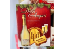 Подарунковий набір Панеттон Пандоро + ігристе вино Dolci Auguri , 900г, Італія