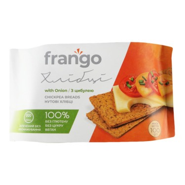 Хлібці "Frango" з цибулею, 100г, Україна