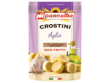 Хлібці "Panealba" з часником та пікантним соусом, 100г