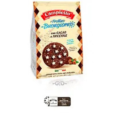 Печиво "Campiello" з какао та лісовим горіхом, 350г, Італія