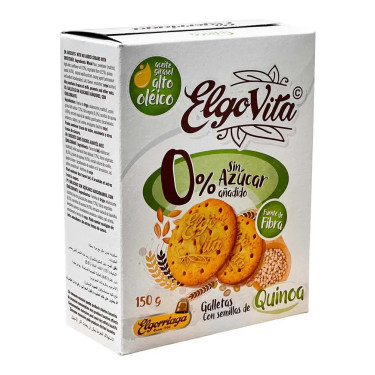 Печиво "Elgorriaga" Elgovita з насінням кіноа без цукру, 150г, Іспанія
