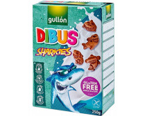 Печиво "GULLON" без глютену, Dibus sharkies , 250г