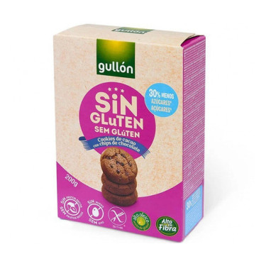 Печиво "GULLON", без глютену, Cookies de Cacao sin Gluten, 200г, Іспанія