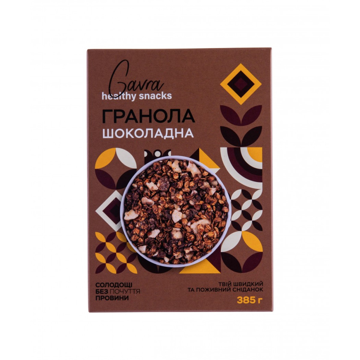 Гранола "Gavra" Горіхова Шоколадна, 385г, Україна
