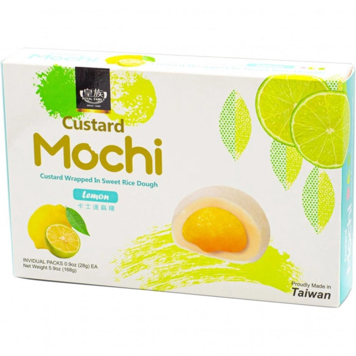 Мочі "Royal Family" Custard Lemon, 168г, Тайвань