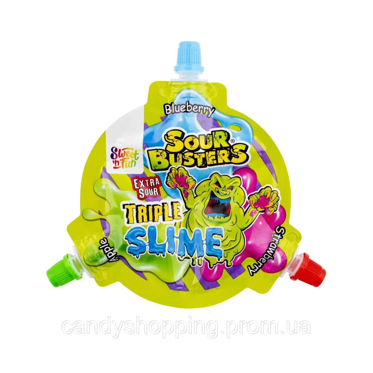 Жув. цукерка "Sweet Fun" Sour busters triple slime, Чехія