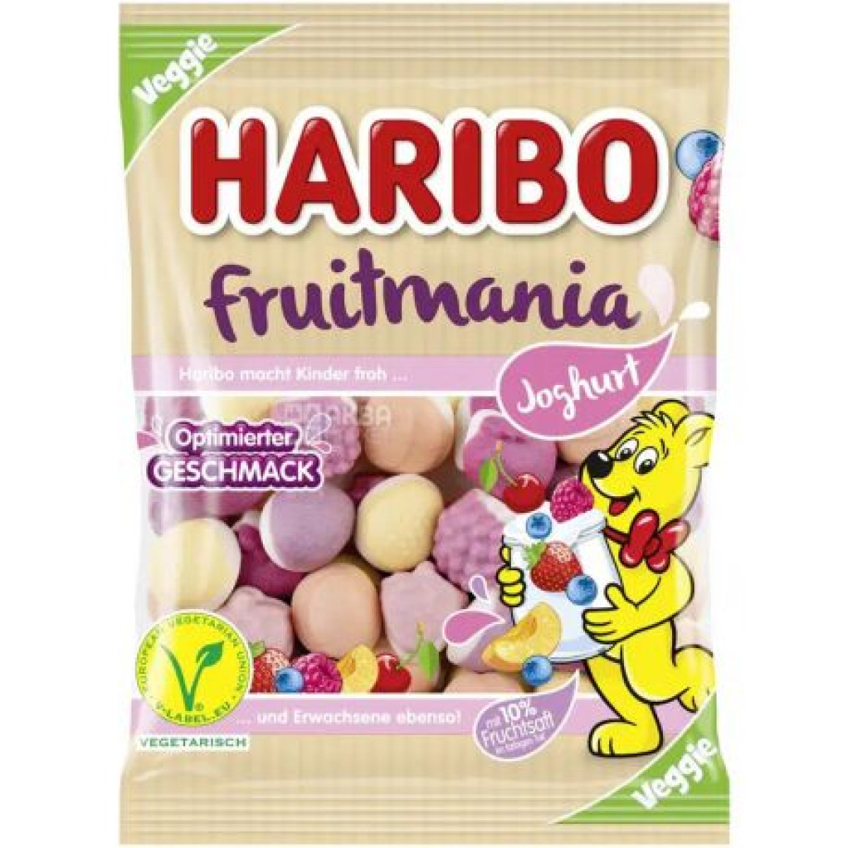 Жув. Цукерки "Haribo" Fruitmania Joghurt, 160г, Німеччина