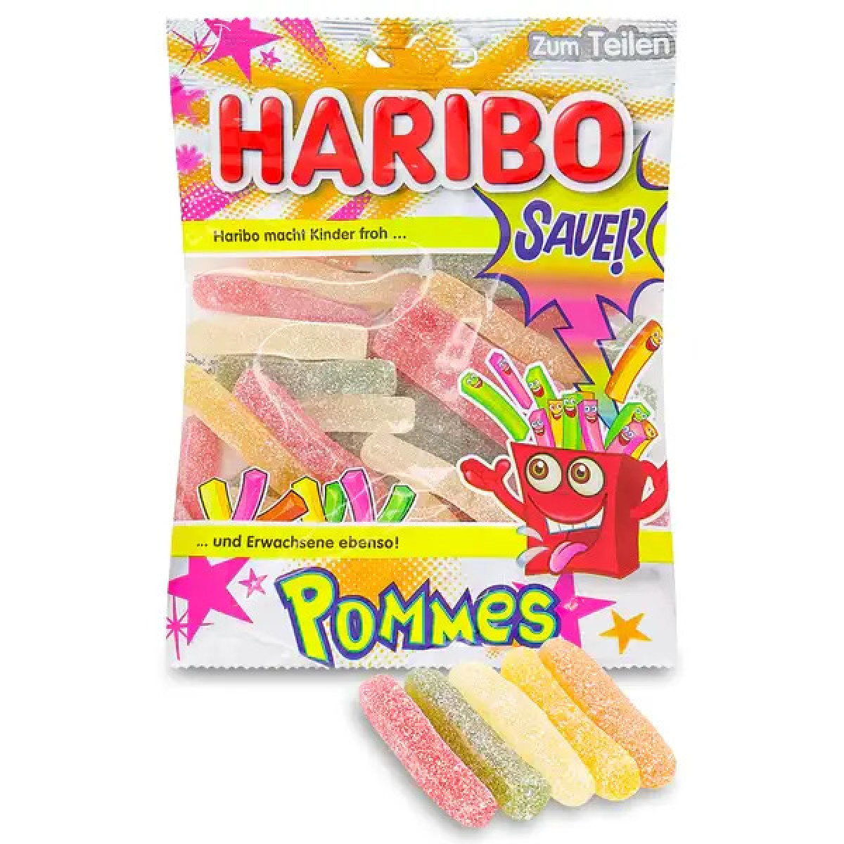 Жув. цукерки "Haribo" Saurе Pommes, 175г, Німеччина