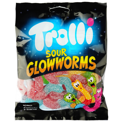 Жув. цукерки "Trolli" Sour Glowworms, 100г