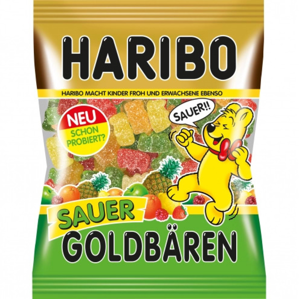 Жув. цукерки "Haribo" Saure Goldbaren, 175г, Німеччина