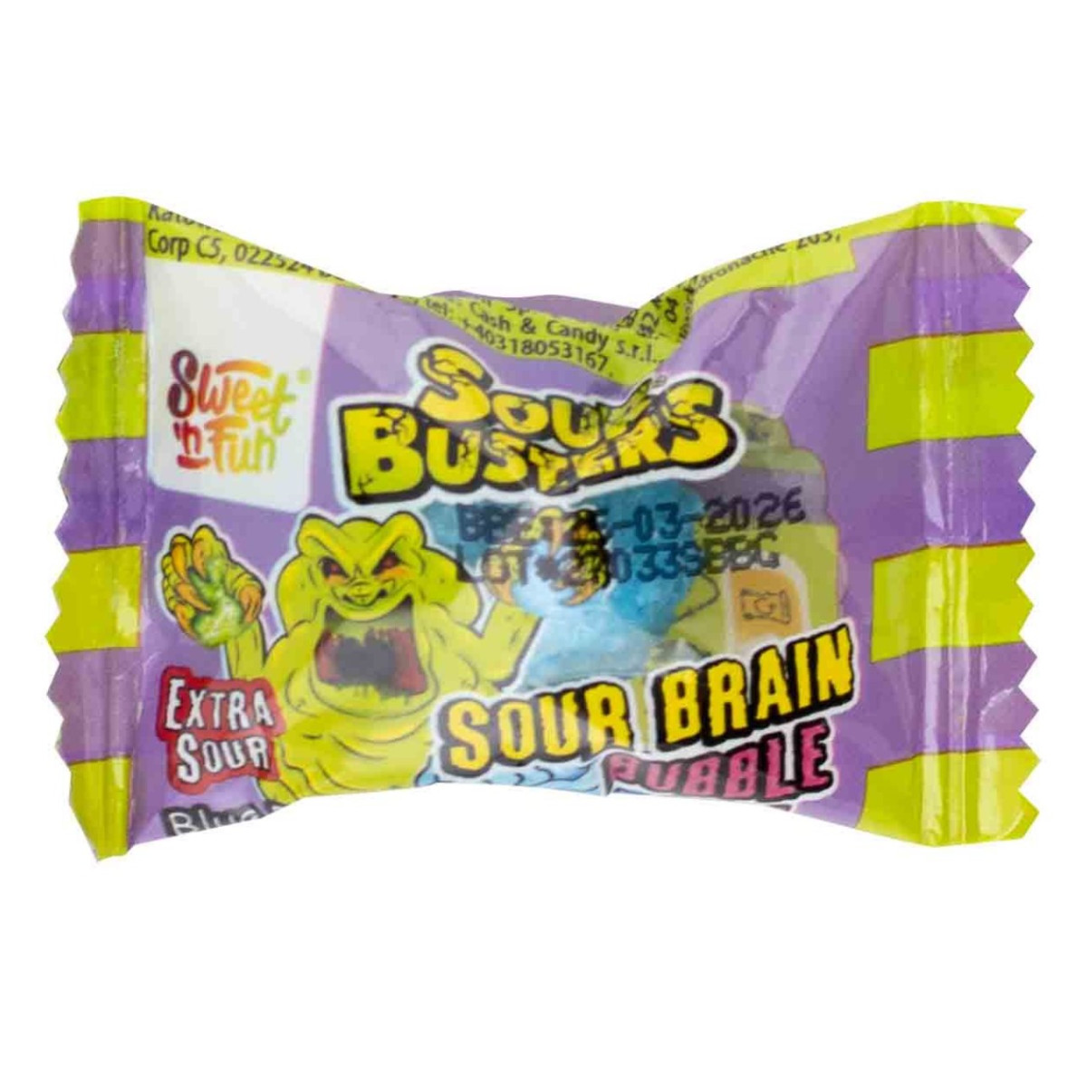 Sour Busters Sour Brain Bubble Gum, Чехія