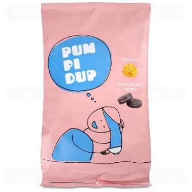 Попкорн "PumPiDup" зі смаком шок. печива, 90 г, Україна