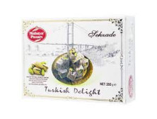 Рахат-Лукум "Malatya Pazari" подвійний з фісташкою, 200г, Туреччина