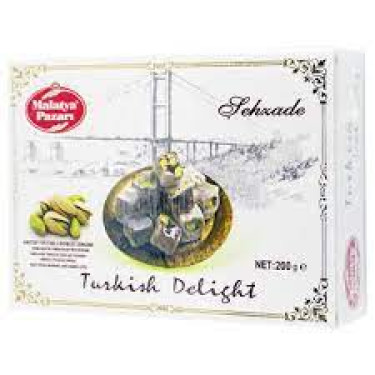 Рахат-Лукум "Malatya Pazari" подвійний з фісташкою, 200г, Туреччина