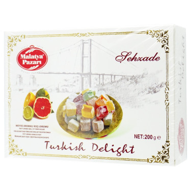 Рахат-Лукум "Malatya Pazari" фруктовий Шехзаде, 200г, Туреччина