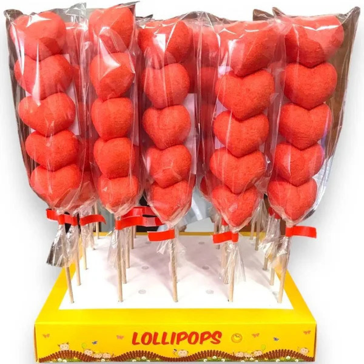 Маршмеллоу "Lollipop" - 5 сердечок, 45г, Україна