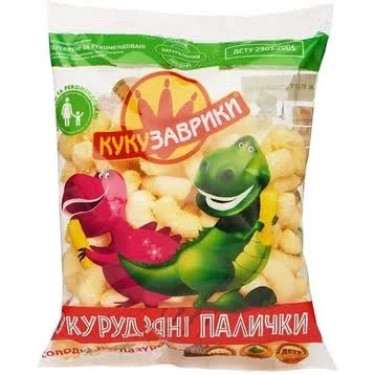 Кукур. палички "Кукузаврики", 50г, Україна