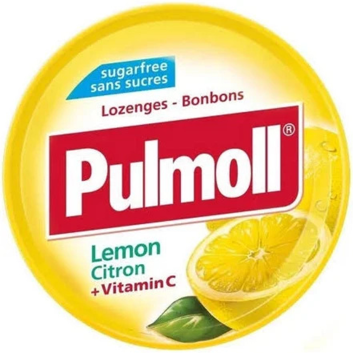 Льодяники "Pulmoll" лимон, без цукру, 45г, Німеччина