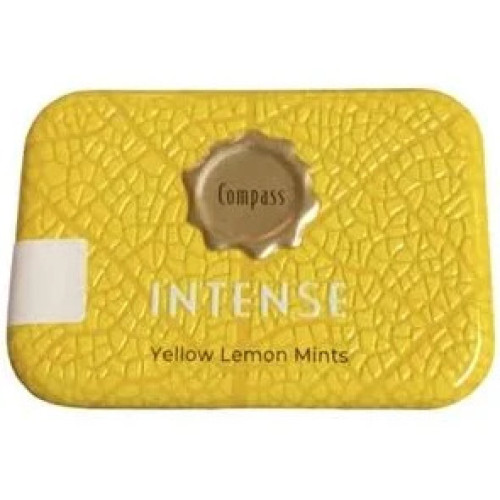 Льодяники "Сompass" INTENSE Yellow Lemon Mints, 20 г