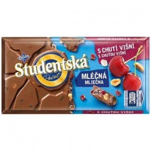 Шоколад "Studentska" вишня, 170г